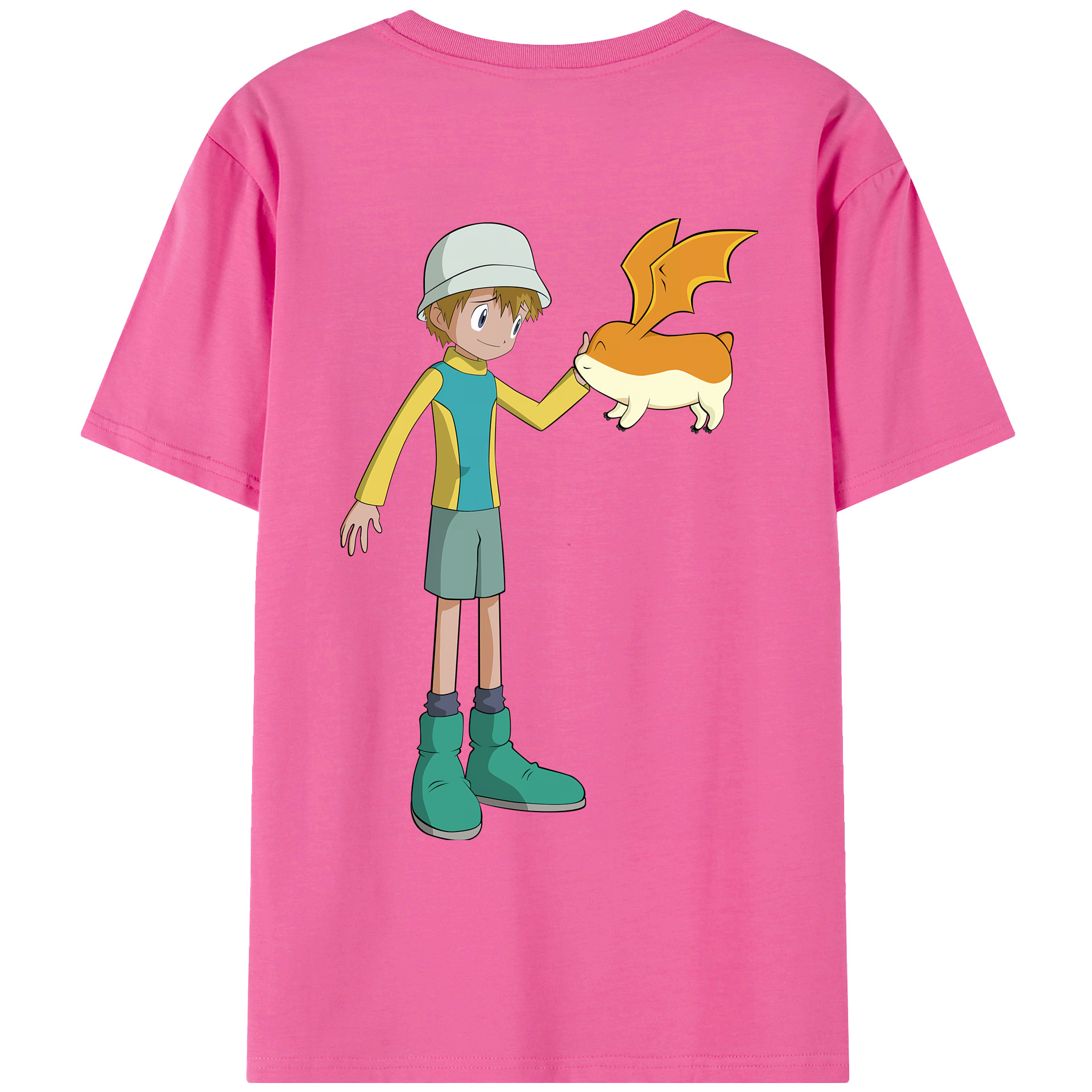 （画像用） Digimon デジタルモンスター/デジモン レディース半袖Tシャツ(バックプリント)